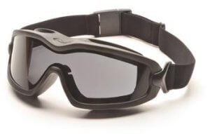 Pyramex GB6420SDT Safety Glasses, V2G-XP Eyewear Dual Gray Anti-Fog with Black Frame, Qty: Box/12 prs