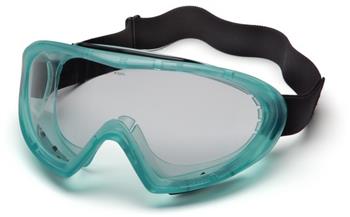 Pyramex GC504T Goggles, Capstone Green Direct/Indirect Goggle with Clear Anti-Fog Lens, Qty: Box/12 prs