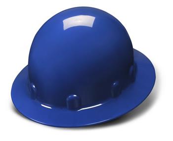Pyramex HPS24160 Blue Full Brim 4 Point Ratchet Sleek Shell Hard Hat, Qty: Box/12