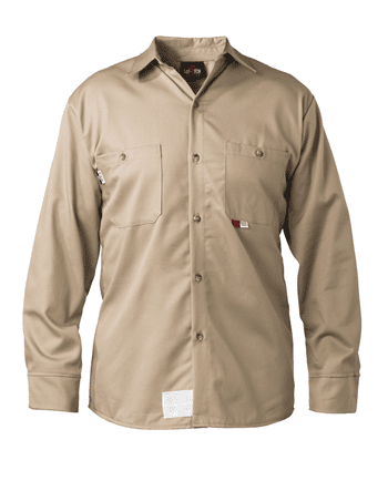 Saf-Tech ISHRT32 Arc Rated FR Button Shirt, 7 oz Ultra Soft, 8.7 cal, 70E and 2112 Compliant, Made in USA