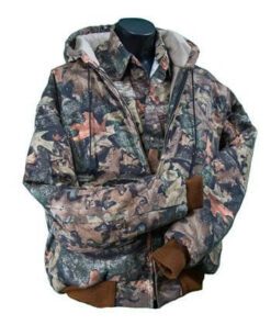 Saf-Tech JACSH3210 FR Arc Rated Winter Camo Bomber Jacket with Insulated Hood Fire Resistant HRC3 35 cal and 2112 Compliant