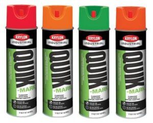 Krylon Industrial Overhead Marking Paints, 20 oz. (17 oz Net Wt), Case/ 12 Cans