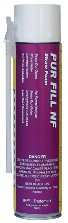 Todol NF01 Pur Fill Straw Foam Adhesive 24 oz, 12/case