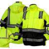 Pyramex RPB3610 Hi Vis Class 3 Type R Multi-Layer Ripstop Weatherproof Parka
