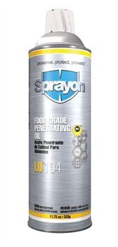 Sprayon S0010400 LU104 Food Grade Penetrating Oil 11.75 Oz. Cans, Case/ 12