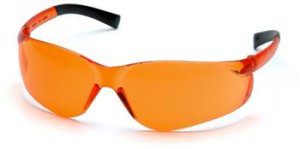 Pyramex S2540S Safety Glasses, Ztek Eyewear Orange Lens with Orange Frame, Qty: Box/12 prs