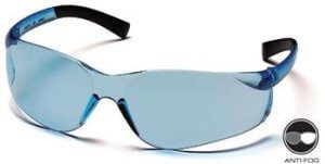 Pyramex S2560ST Safety Glasses, Ztek Eyewear Infinity Blue Anti-Fog Lens with Infinity Blue Frame, Qty: Box/12 prs