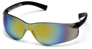 Pyramex S2590S Safety Glasses, Ztek Eyewear Gold Mirror Lens with Gold Mirror Frame, Qty: Box/12 prs