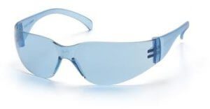 Pyramex S4160S Safety Glasses, Intruder Infinity Blue Lens with Infinity Blue Frame, Qty: Box/12 prs