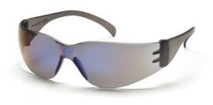 Pyramex S4175S Safety Glasses, Intruder Blue Mirror Lens with Blue Mirror Frame, Qty: Box/12 prs
