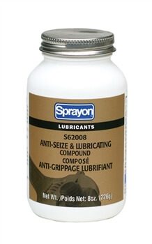 Sprayon S62008000 Anti-Seize Compound LU620, 8-oz. Brush Top, Case/12