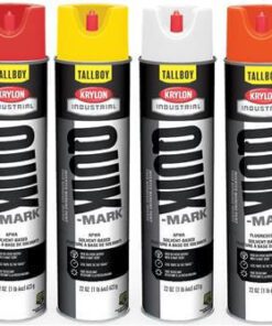 Krylon Quik-Mark TallBoy Solvent-Based Inverted Marking Paints, 25-oz. (22 oz. Net Wt), Case/ 12 Cans