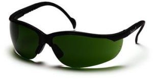 Pyramex SB1860SF Safety Glasses, Venture II Eyewear 3.0 IR Filter Lens with Black Frame, Qty: Box/12 prs