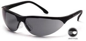 Pyramex SB2820ST Safety Glasses, Rendezvous Eyewear Gray Anti-Fog Lens with Black Frame, Qty: Box/12 prs