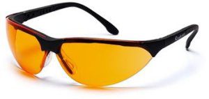 Pyramex SB2840S Safety Glasses, Rendezvous Eyewear Orange Lens with Black Frame, Qty: Box/12 prs