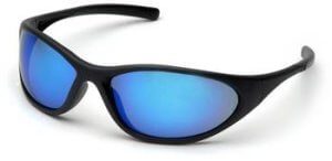 Pyramex SB3365E Safety Glasses, Zone II Eyewear Ice Blue Mirror Lens with Matte Black Frame, Qty: Box/12 prs