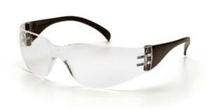 Pyramex SB4110S Safety Glasses, Intruder Eyewear Clear Lens with Black Temples, Qty: Box/12 prs