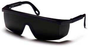Pyramex SB450SF Safety Glasses, Integra Eyewear 5.0 IR Filter Lens with Black Frame, Qty: Box/12 prs