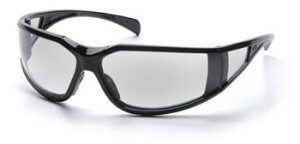 Pyramex SB5110DT Safety Glasses, Exeter Eyewear Clear Anti-Fog Lens with Black Frame, Qty: Box/12 prs