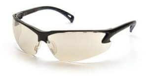 Pyramex SB5780D Safety Glasses, Venture 3 Eyewear IO Mirror Lens with Black Frame, Qty: Box/12 prs