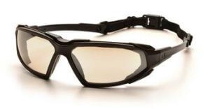 Pyramex SBB5080DT Safety Glasses, Highlander Eyewear IO Mirror Anti-Fog Lens with Black Frame, Qty: Box/12 prs