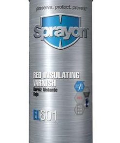 Sprayon S00601000 Red Insulating Varnish EL601 Aerosol, 15.25 Oz. Cans, Case/12