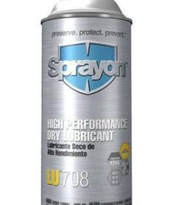 Sprayon S00708000 High Performance Dry Lubricant LU708 Aerosol 10 Oz. Cans, Case/12