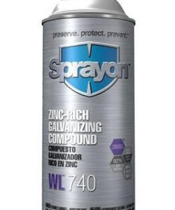 Sprayon S00740000 Zinc Rich Galvanizing Compound WL740, Aerosol, 14 Oz Cans, Case/12
