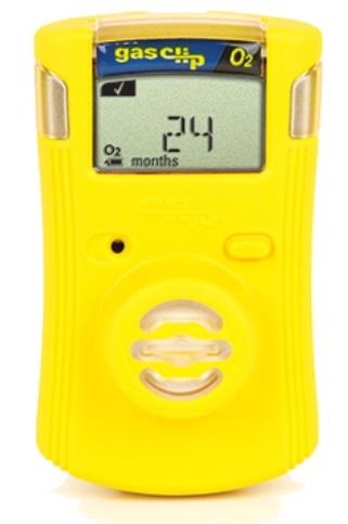 Gas Clip Technologies SGC-O Single Gas Clip Infrared Oxygen (O2) Detector, 2 Year Battery Life