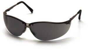 Pyramex SGM1820S Safety Glasses, V2-Metal Eyewear Gray Lens with Gun Metal Frame, Qty: Box/12 prs