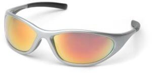 Pyramex SS3345E Safety Glasses, Zone II Eyewear Ice Orange Mirror Lens with Silver Frame, Qty: Box/12 prs