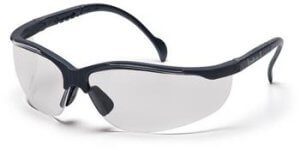 Pyramex SSG1810S Safety Glasses, Venture II Eyewear Clear Lens with Slate Gray Frame, Qty: Box/12 prs
