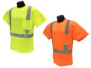 Radians Class 2 Short Sleeve Moisture Wicking T-Shirt, Hi Vis Orange ST11-2POS or Hi Vis Green ST11-2PGS