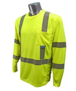 Radians ST31-3 Hi Vis Class 3 Long Sleeve Cooling T-Shirt with RadCool & Max-Dri Moisture Wicking Technology