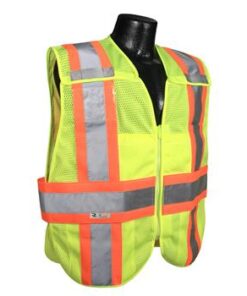 Radians SV24-2ZGM Class 2 Breakaway Expandable Two Tone Vest - Green