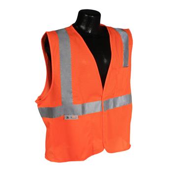 Radians SV2OM Class 2 Economy Mesh Safety Vest - Orange