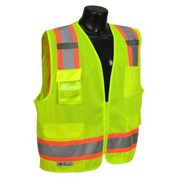 Radians SV6-2ZGM Class 2 Two Tone Surveyor Safety Vest - Green
