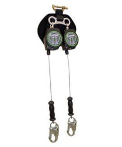 SAFEWAZE SW-8008-11LE-DL Class A 11' Leading Edge Cable Retractable Series, Dual Leg with Steel Snap Hooks