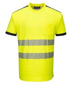 Portwest T181 PW3 Hi Vis Class 2 Short Sleeve Pocket T-Shirt