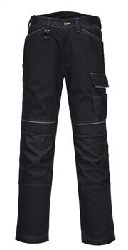 Portwest T601 - PW3 Work Pants Adjustable Length Black or Gray