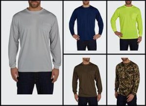 Utility Pro Wear UHV856 Long Sleeve Knit T-Shirt, Protected with PERIMETER Insect Guard & SPF Protection, Choice of Colors