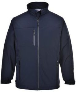 PortWest UTK50NAR Technik Breathable Laminated Three Layer Softshell Jacket, Windproof, Waterproof, Navy