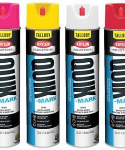Krylon Quik-Mark Tallboy Water-Based Inverted Marking Paints, 25-oz. (22 oz. Net Wt.) Case/ 12 Cans
