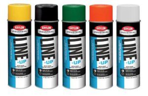 Krylon Line-Up Water-Based Athletic Field Striping Paints, 8 Color Choices, Case/ 6 Cans