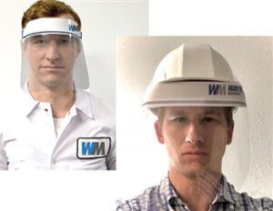 Face Shield or Hard Hat Shield - Splash Guards, Case/ 96