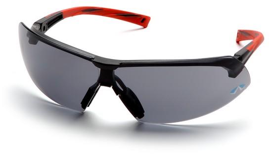 Pyramex SR4920S Safety Glasses, Onix Eyewear Gray Lens with Black/Red Frame, Qty: Box/12 prs - Image 2