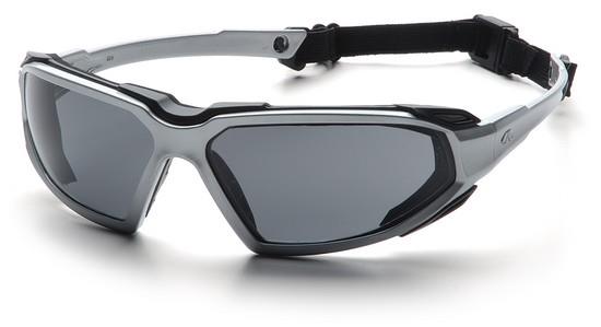 Pyramex SSB5020DT Safety Glasses, Highlander Eyewear Gray Anti-Fog Lens with Silver/Black Frame, Qty: Box/12 prs - Image 2