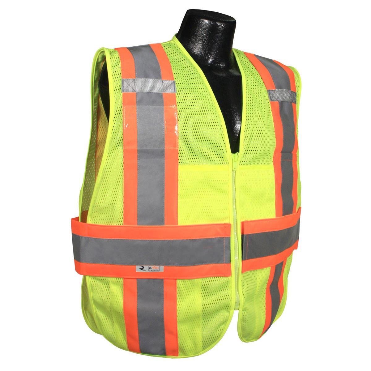 Radians SV23-2ZGM Class 2 Expandable Two Tone Safety Vest - Green - Image 2