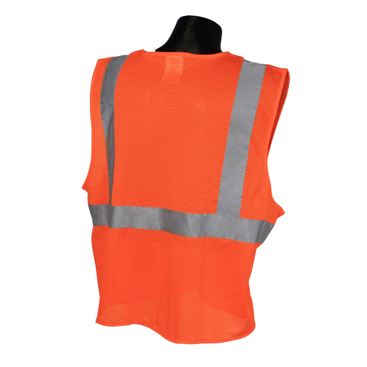 Radians SV2OM Class 2 Economy Mesh Safety Vest - Orange - Image 3