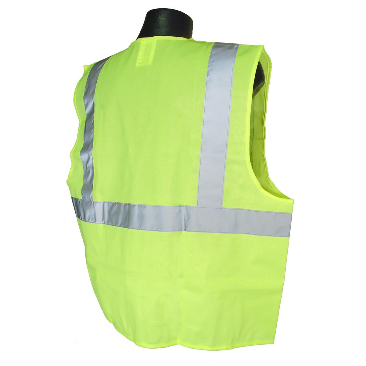 Radians SV2ZGS Class 2 Vest Green Solid with Zipper - Image 3